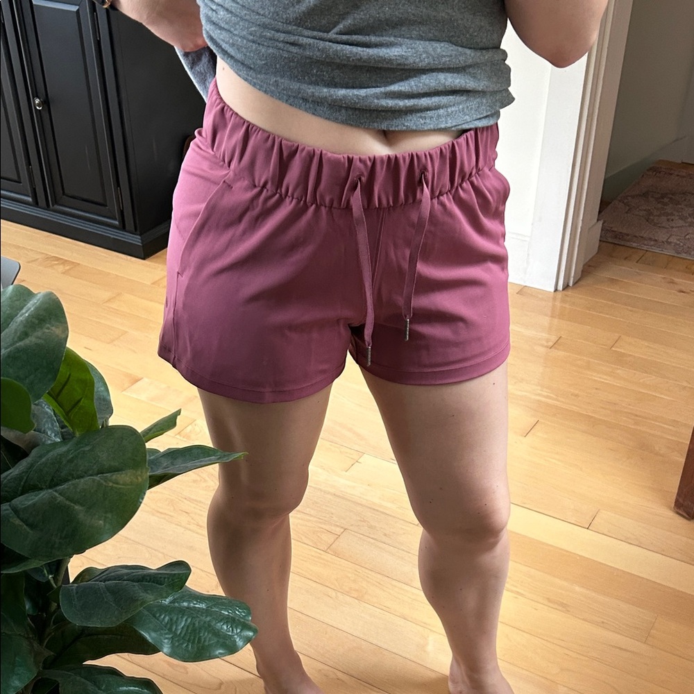 lululemon athletica Pink Drawstring Shorts